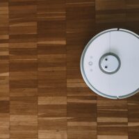 Roomba on floor