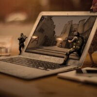 Counter Strike on laptop