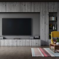 Modern Lounge with Smart TV